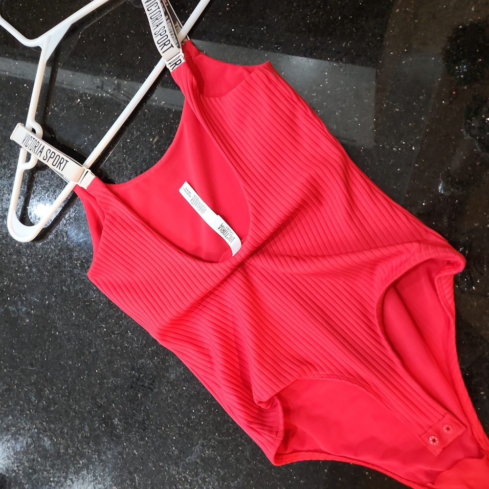Victoria secret Bright Red body suite xs never worn